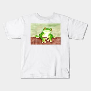 Power animal frog Kids T-Shirt
